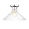 Designers Fountain Leena 14 in. 1-Light Polished Nickel Modern Semi Flush Mount with Clear Glass Shade for Bedrooms D307M-SF-PN - alternate 5